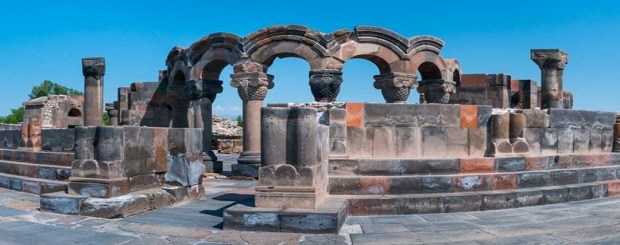 Zvartnots Cathedral, Etchmiadzin City, Armavir Province, Armenia, Middle East-nasha