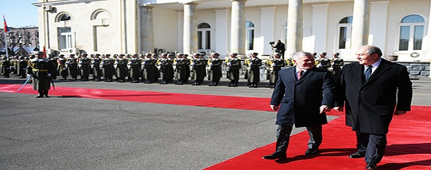 President Armen Sarkissian welcomes King Abdullah II of Jordan to Armenia
